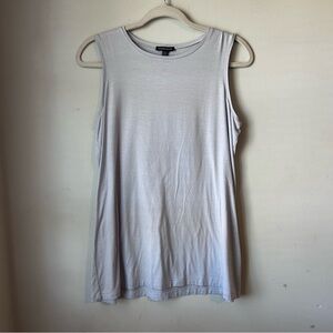 Eileen Fisher Women’s Light Gray Blue Tank Top Sz Small Sleeveless Shirt
